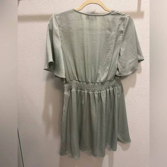 Lulu's Light Green Button-Up Dress - Picture 3 of 3